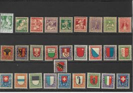 Pro Juventute 1913 - 1943 ungebraucht mit Falz