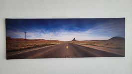 Wandbild USA auf Holzrahmen