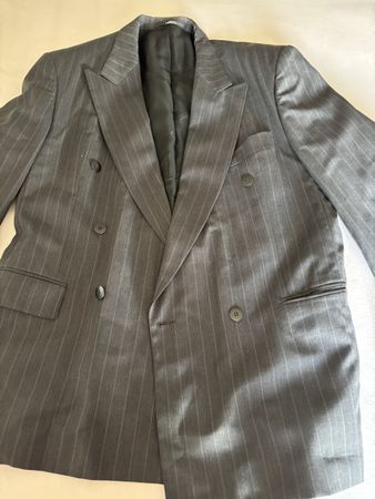 Herren Sakko CERRUTI 1881 gestreift grau Gr. 52