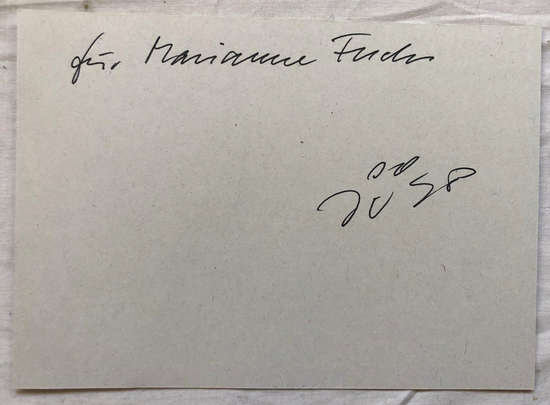 Autografi: Orig. Autogramm - JÜRG SPAHR (1925-2002) – Usato da Schaffhausen venduto da durruti