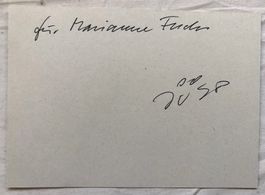 Orig. Autogramm - JÜRG SPAHR (1925-2002)