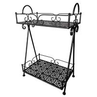 Pflanzenregal Metall d-grau 40x25x62cm