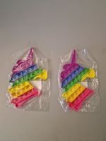 2xPopit / Fidget  Einhorn Regenbogen Antistress neu