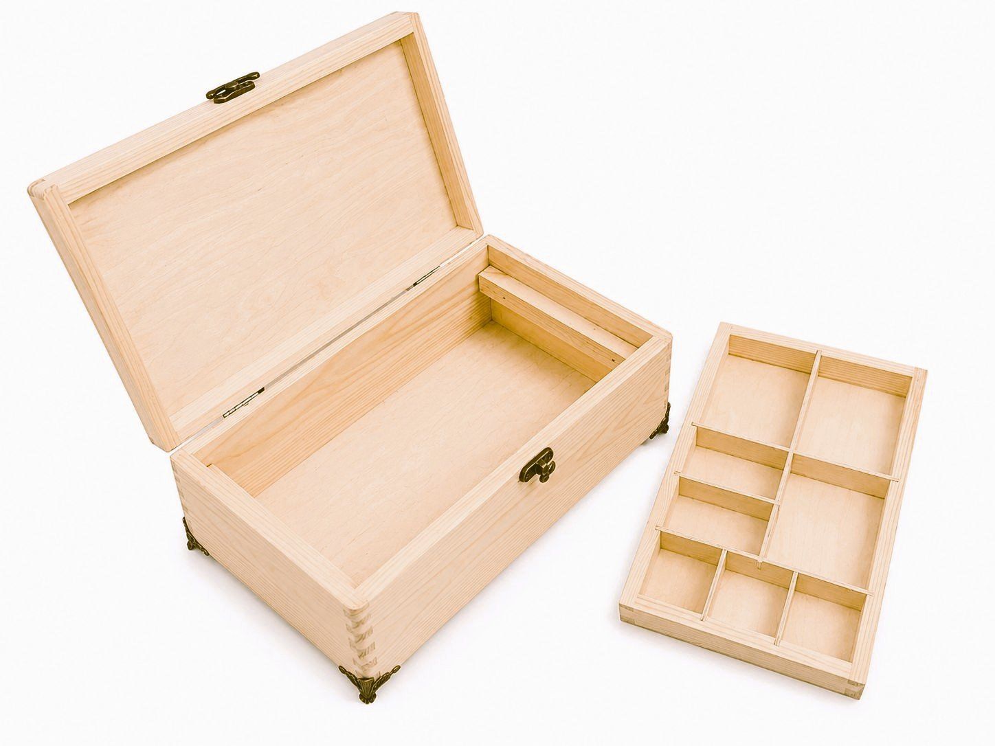 Portagioie: Exklusive Schmuckschatulle aus Holz mit Fächern – Nuovo e nell'imballaggio originale da Buchs Zh venduto da bar_7kk7 3