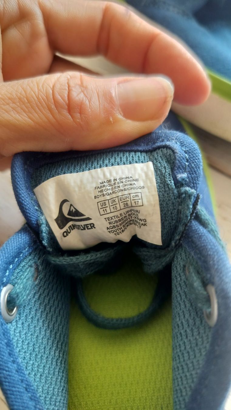 Quiksilver Scarpe per ragazzi: Basket enfant Quicksilver taille 28 – Usato da Crans VS venduto da cht_9s2k 5