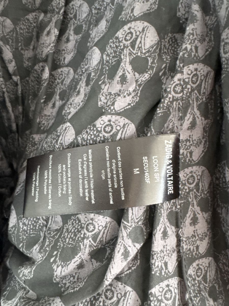 Zadig & Voltaire Giacche: ZADIK & VOLTAIRE Lederjacke schwarz M – Usato da Liestal venduto da amaroque 2