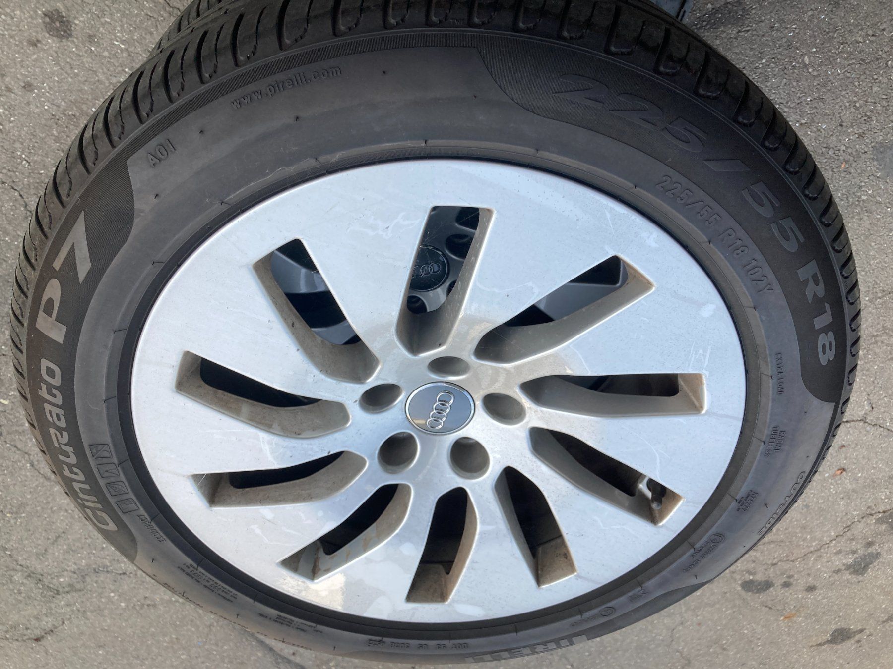 Audi Pneumatici & Ruote complete: Audi A7 Sommerräder 225/55R18 – Usato da Cham venduto da WB2223 1