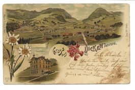 Gruss aus Dicken - Peterzell (SG) Toggenburg - Litho - 1921