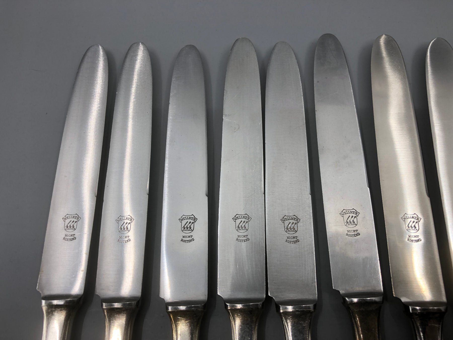 Posate: 10 Tafelmesser versilbert Wellner Jugendstil Modell 520 Joha – Usato da Basel venduto da Tiabeanie 4