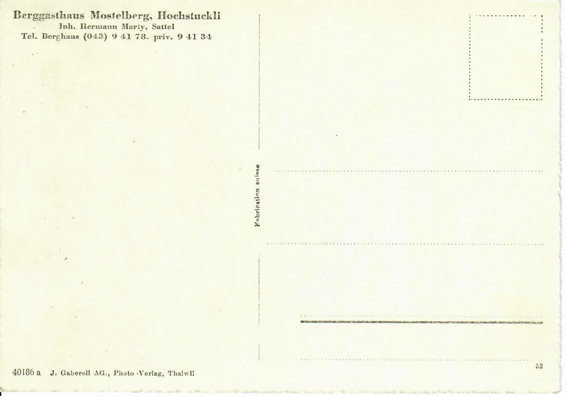Cartes postales: Sattel - Aegeri, Sesselbahn – D'occasion à Hochdorf par Ziegel-16 1