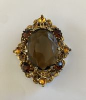 Repräsentative Brosche mit Rauchquarz