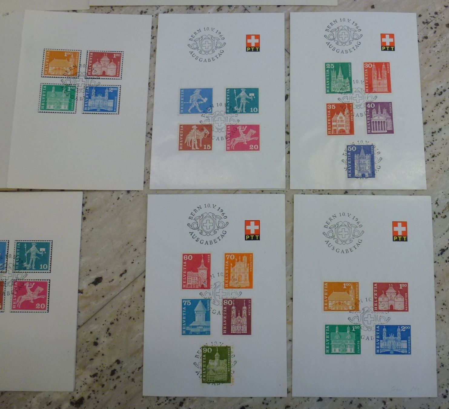 Alle Briefmarken: Sammlung FDC Postgeschichte-Baudenkmäler 1960 – Gebraucht aus Walkringen von Casablanca777 4