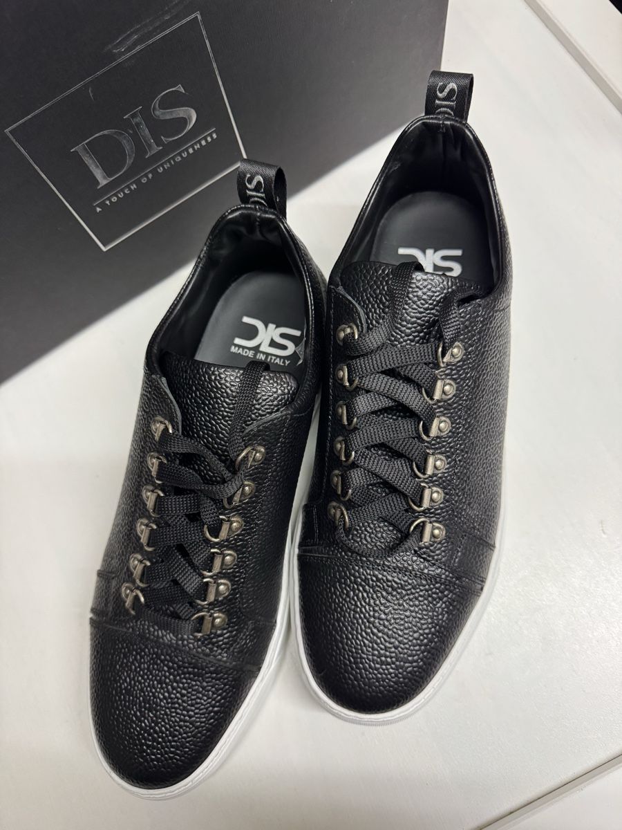 Scarpe da uomo: Baskets DIS, cuir noir, taille 44 - un look unique! – Nuovo e nell'imballaggio originale da Brügg BE venduto da Goob 4