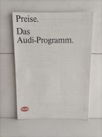 Brochure Preise. Das Audi-Programm 1985 (Allemagne) (506/100