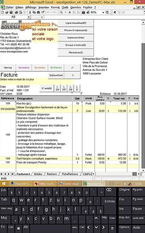 PC: Excelgestion, facturation & gestion de stock Excel PC/Mac – Nuovo e nell'imballaggio originale da Matran venduto da Rouxchris0 3