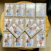 14 Bilderrahmen Holzoptik neuwertig