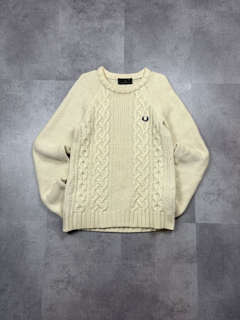 Fred Perry Pullover & Sweatshirts: Fred Perry Cable Knit Sweater – Grösse M – Neu (gemäss Beschreibung) aus Werdenberg von hase.vintage