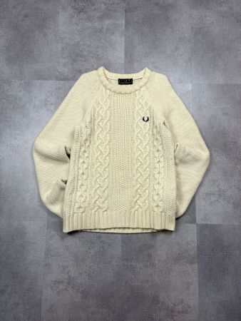 Fred Perry Cable Knit Sweater – Grösse M