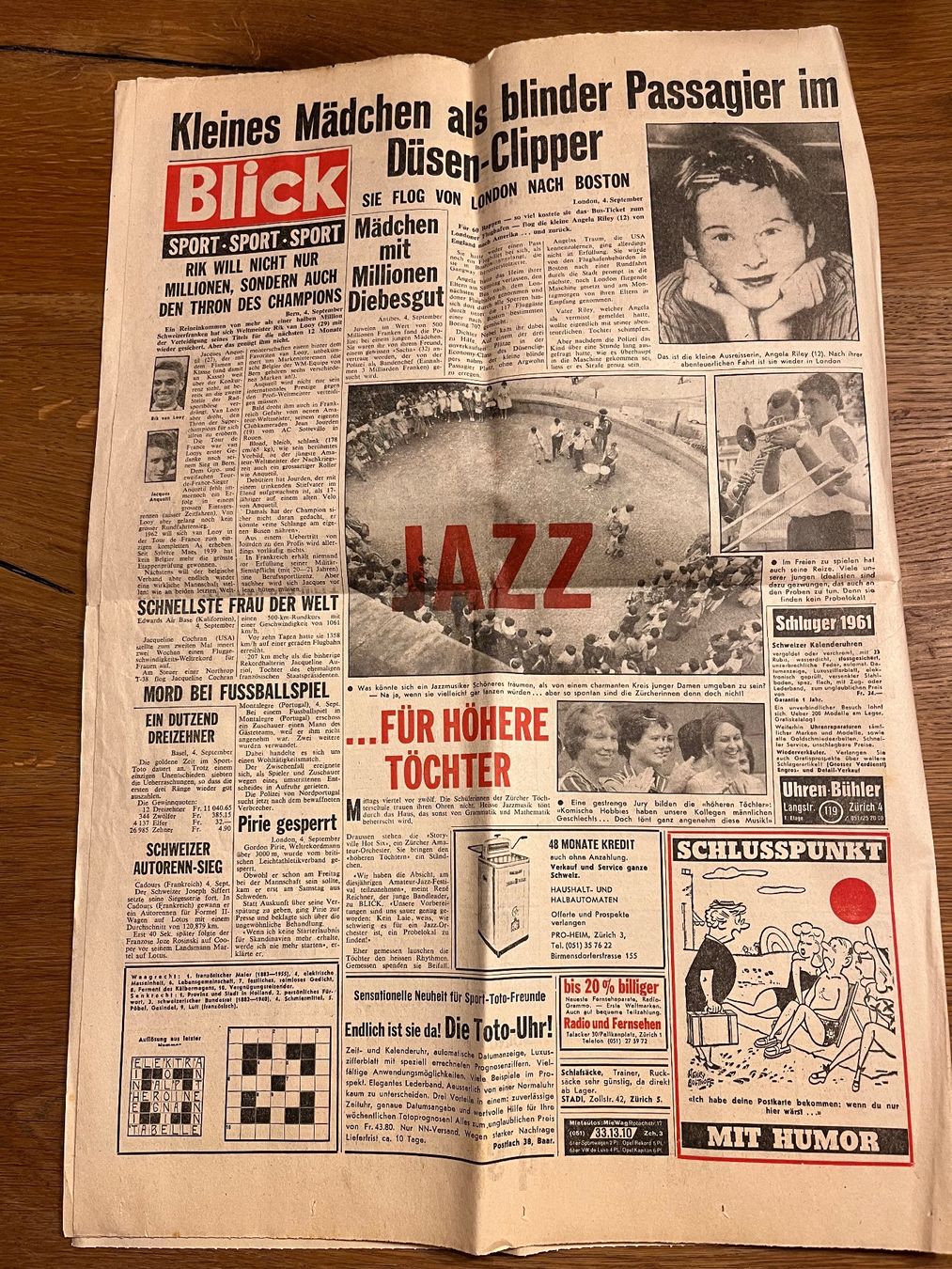 Zeitschriften & Magazine: Blick Tageszeitung 5. September 1961 – Gebraucht aus Spiez von _silvio_99 7