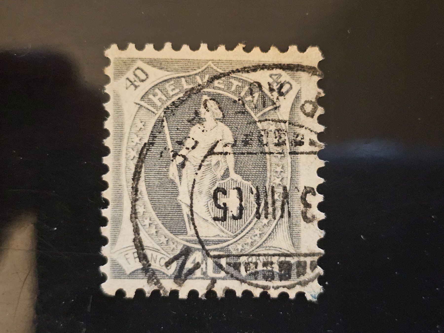 Tutti i francobolli: CH 1904 76F SBK Fr. 50.-- – Usato da Monte Carasso venduto da giave