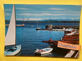 Neuchâtel, Le Port et les Alpes