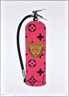 Death NYC Pop Art Druck " Vuitton Dom Pérignon Feuerlöscher