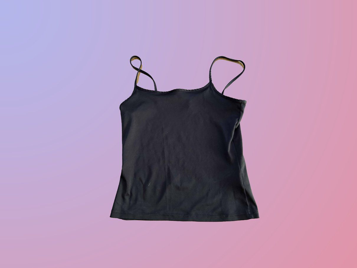 Vero Moda Top: Schwarzes Top mit Spaghettiträger Vero Moda – Usato da Zürich venduto da Konsumware