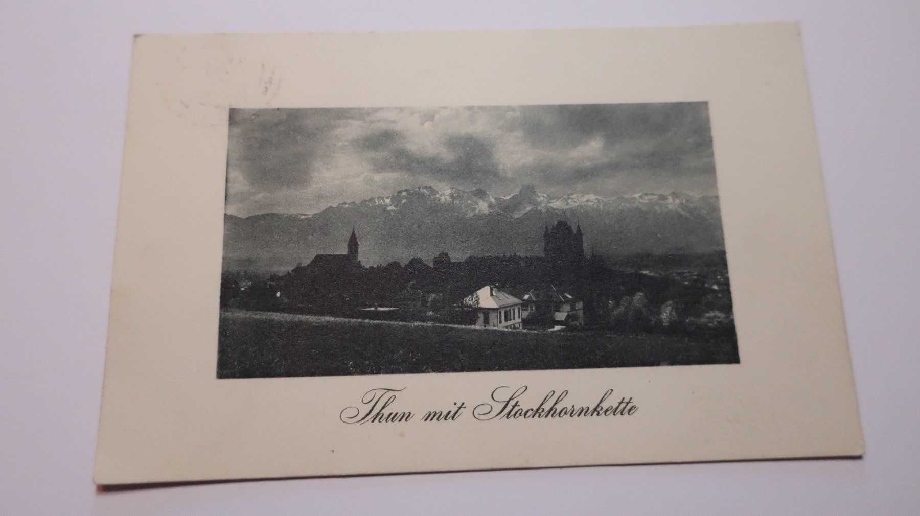 Ansichtskarten: Thun mit Stockornkette 1908 – Gebraucht aus Cormoret von Pascalll2001 1