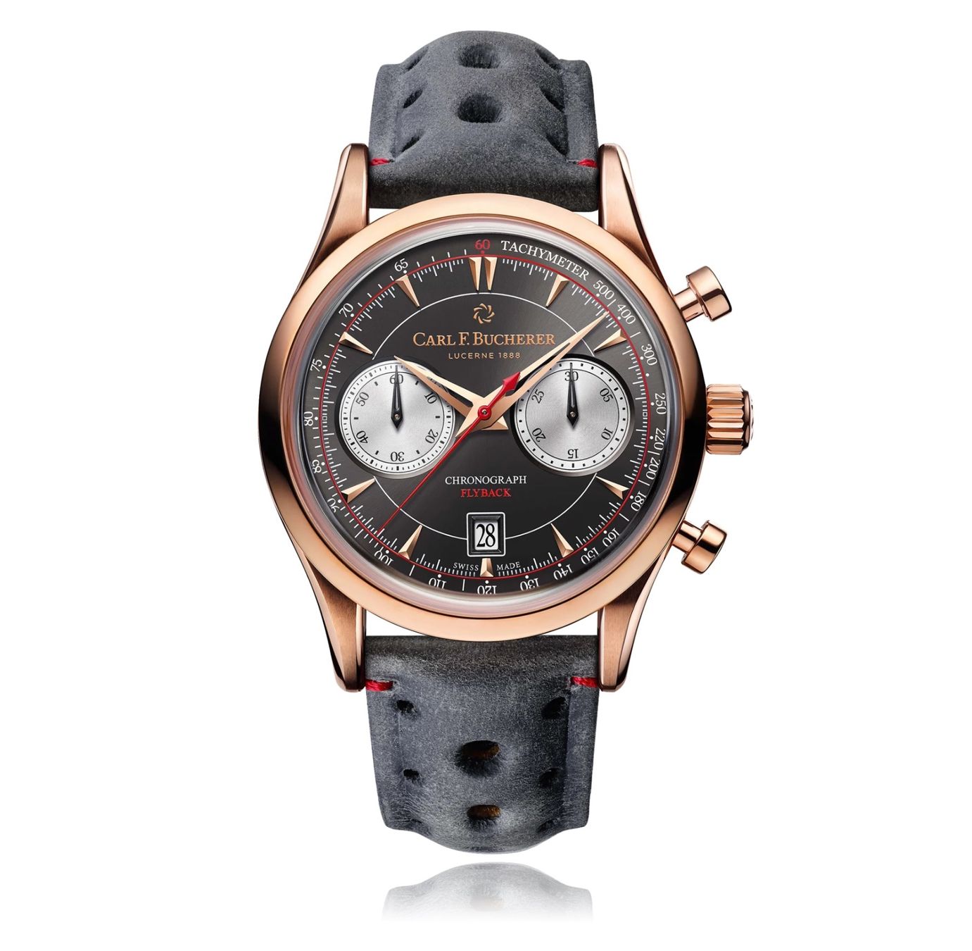 Bucherer Orologi: CARL F. BUCHERER Manero Flyback 43 mm Chronograf – Nuovo (secondo la descrizione) da Luzern venduto da Cabriolet