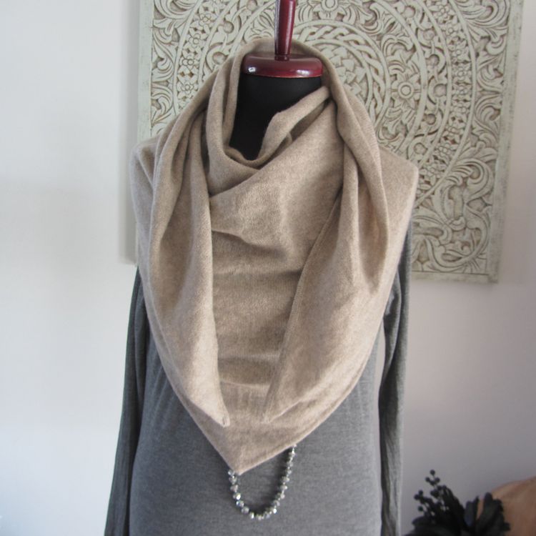 Zwillingsherz Fascia In 100% Cashmere – Morbida E Calda, Maglia Grossa, Tinta Unita, Per Donna E Ragazza, Prodotta In Europa