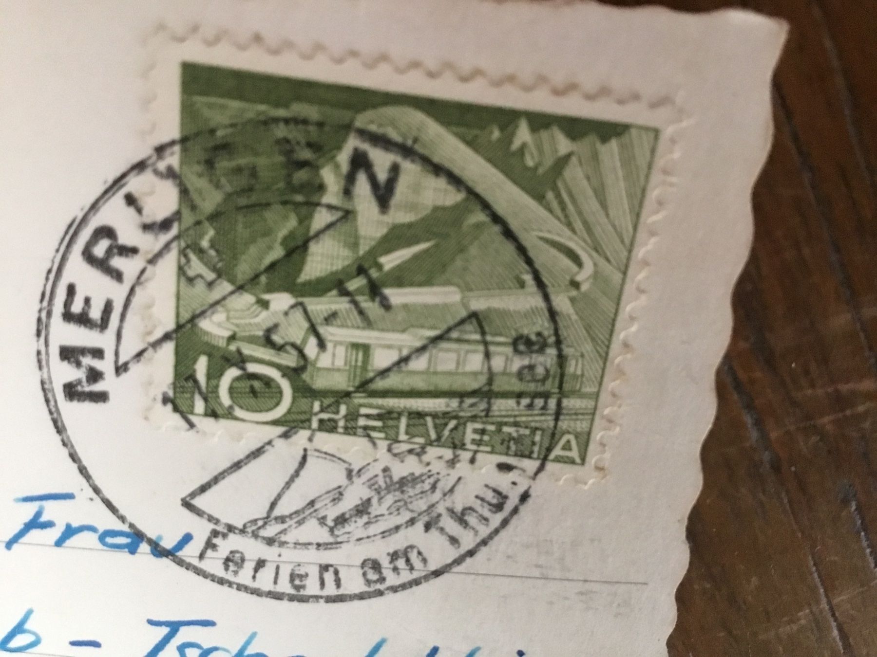 Cartoline postali: Alte Ansichtskarte Merligen Thunersee, – Usato da Thierachern venduto da sweden08 1