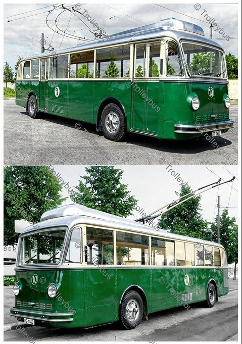 Cartoline postali: Postkarte BVB Erster Trolleybus Nr.10                 BTM089 – Nuovo (secondo la descrizione) da Bottmingen venduto da Trolleybus