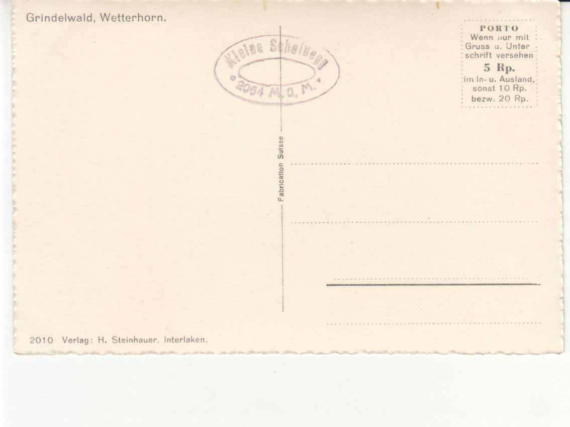 Ansichtskarten: Grindelwald ca. 1940 – Gebraucht aus Bürglen TG von StampGraf 1