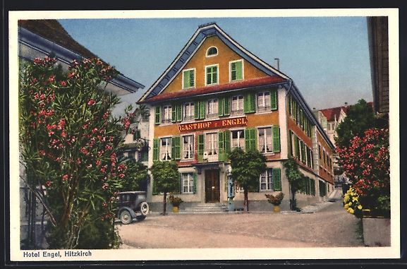 Ansichtskarten: AK Hitzkirch, Hotel zum Engel – Gebraucht aus Berlin von bartko-reher