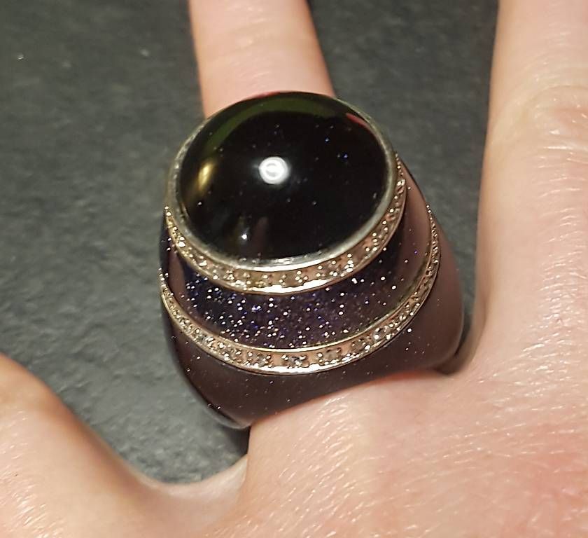 Bagues: Ring dunkelblau mit Glitzer – D'occasion à Hilterfingen par boal1980