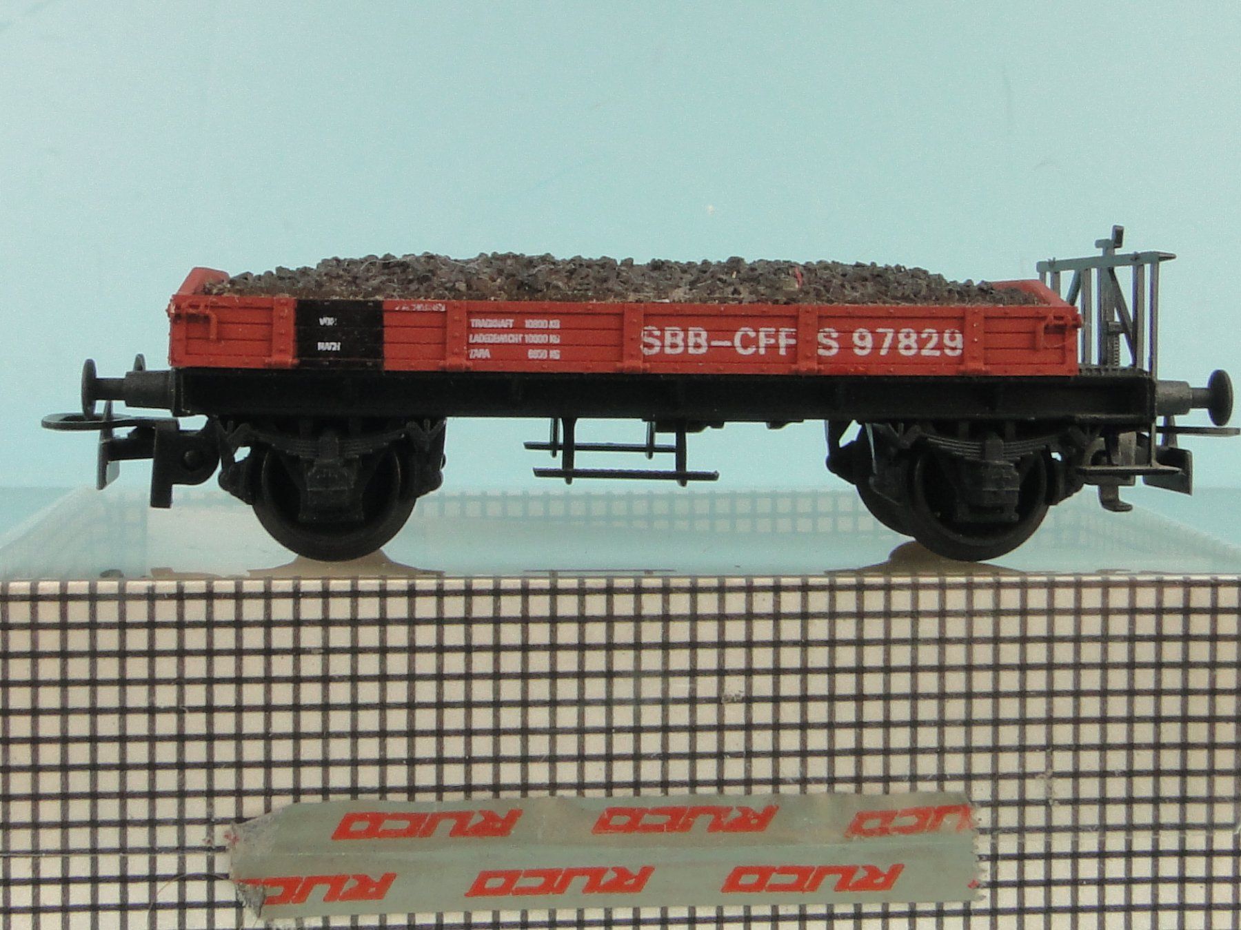 Modellini di ferrovie: Ruco SBB Flachwagen, neuwertig – Usato da Bülach venduto da cann11 1