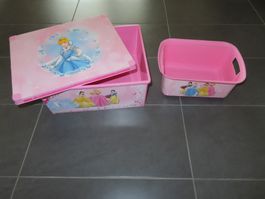2 herzige Aufbewahrungs-Boxen "Princess" Disney +++top+++