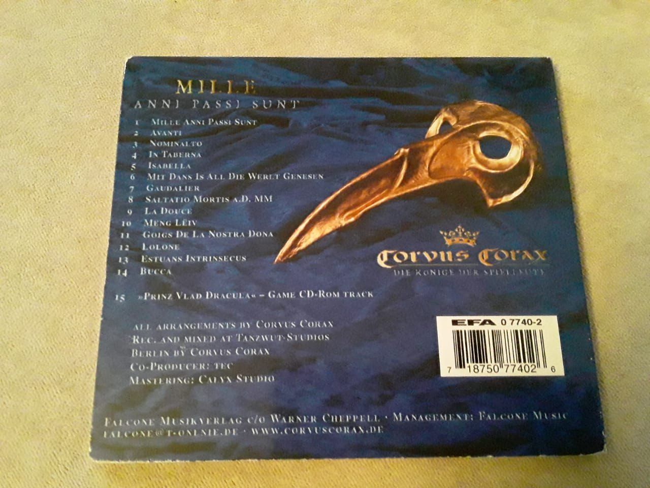 CD: Corvus Corax - Mille Anni Passi Sunt – Usato da Lenzburg venduto da Sepulmander 3