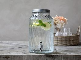 Spender in Glas mit Zapfhahn 5,5 Liter von Chic Antique