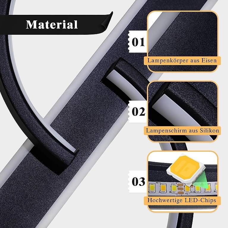 Lampadari & plafoniere: LUOLONG LED Deckenleuchte Dimmbar – Nuovo (secondo la descrizione) da Kreuzlingen venduto da Best-Deal-Oase 4