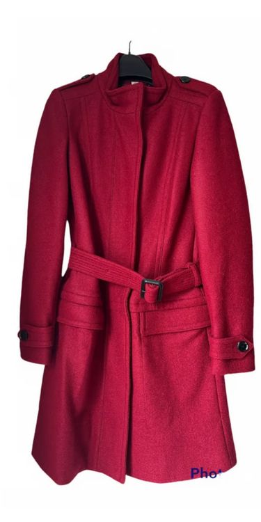 Wunderschöner, dunkelroter Burberry Mantel Wolle Damen | Kaufen auf Ricardo