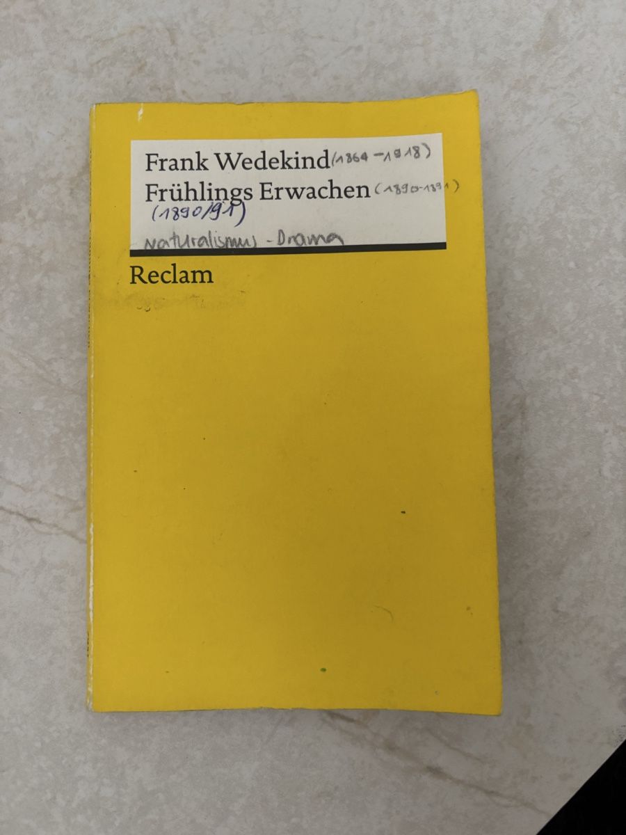 Libri: Frank Wedekind - Frühlings Erwachen – Usato da Zürich venduto da NickB