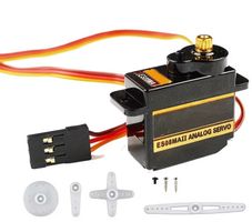 Micro Servo analog ES08MA mit Metallgertriebe und Servoarmen