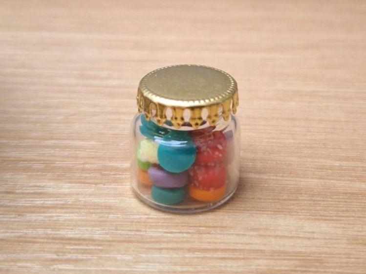 Case e mobili per bambole: Puppenhaus Bonbons Glas – Nuovo (secondo la descrizione) da Zürich venduto da HandmadeTinyFood 2