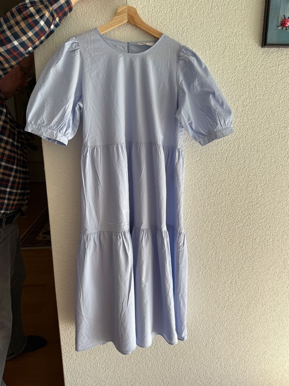 Vestiti: Baumwolle Maxikleid mit Puffärmeln, Gr. S – Usato da Zürich venduto da Eb_ 3