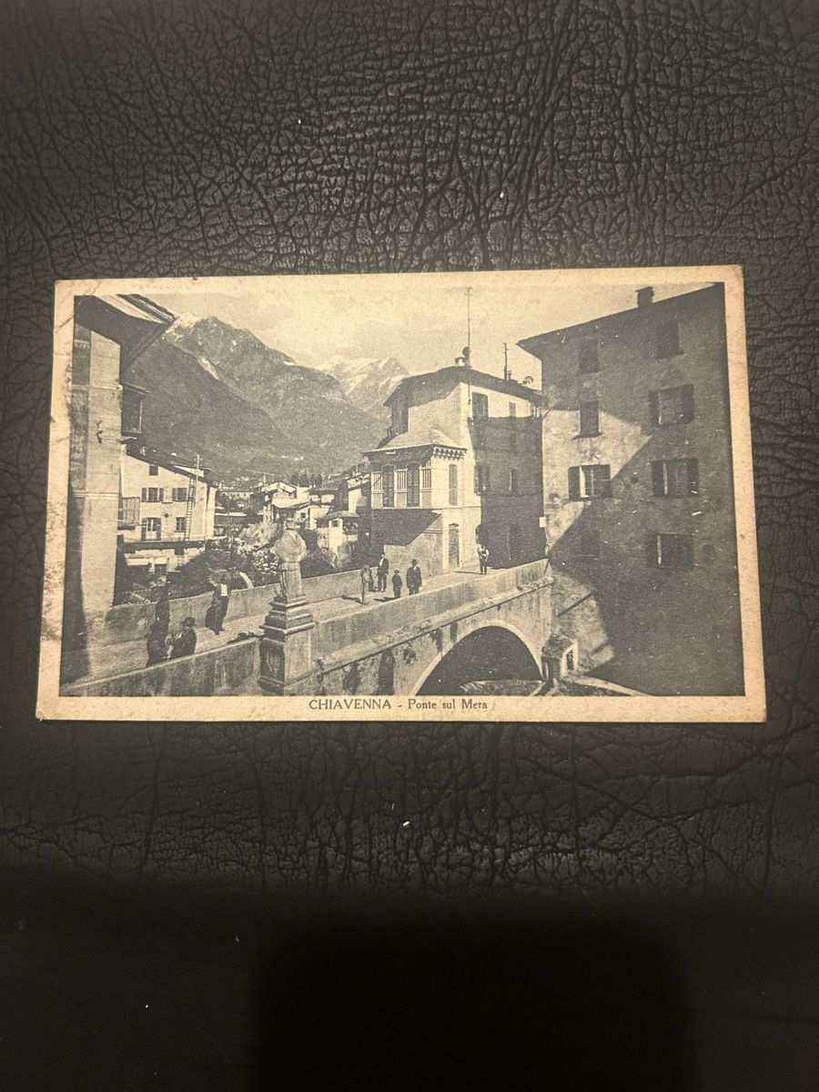 Ansichtskarten: Chiavenna 1933 – Gebraucht aus Breganzona von Milesbo
