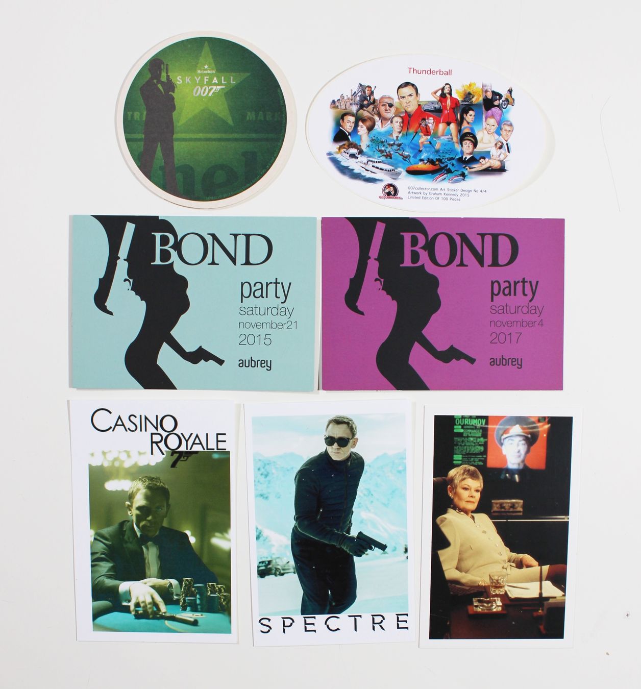 Sticker: James Bond 007 14 seltene Werbeartikel Postkarten, Flyer... – Usato da Brüttisellen venduto da Collector-Corner 2