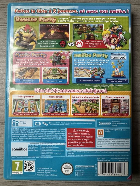 Mario Party 10 - Nintendo Wii U - Neuf Sous Blister - Version Française