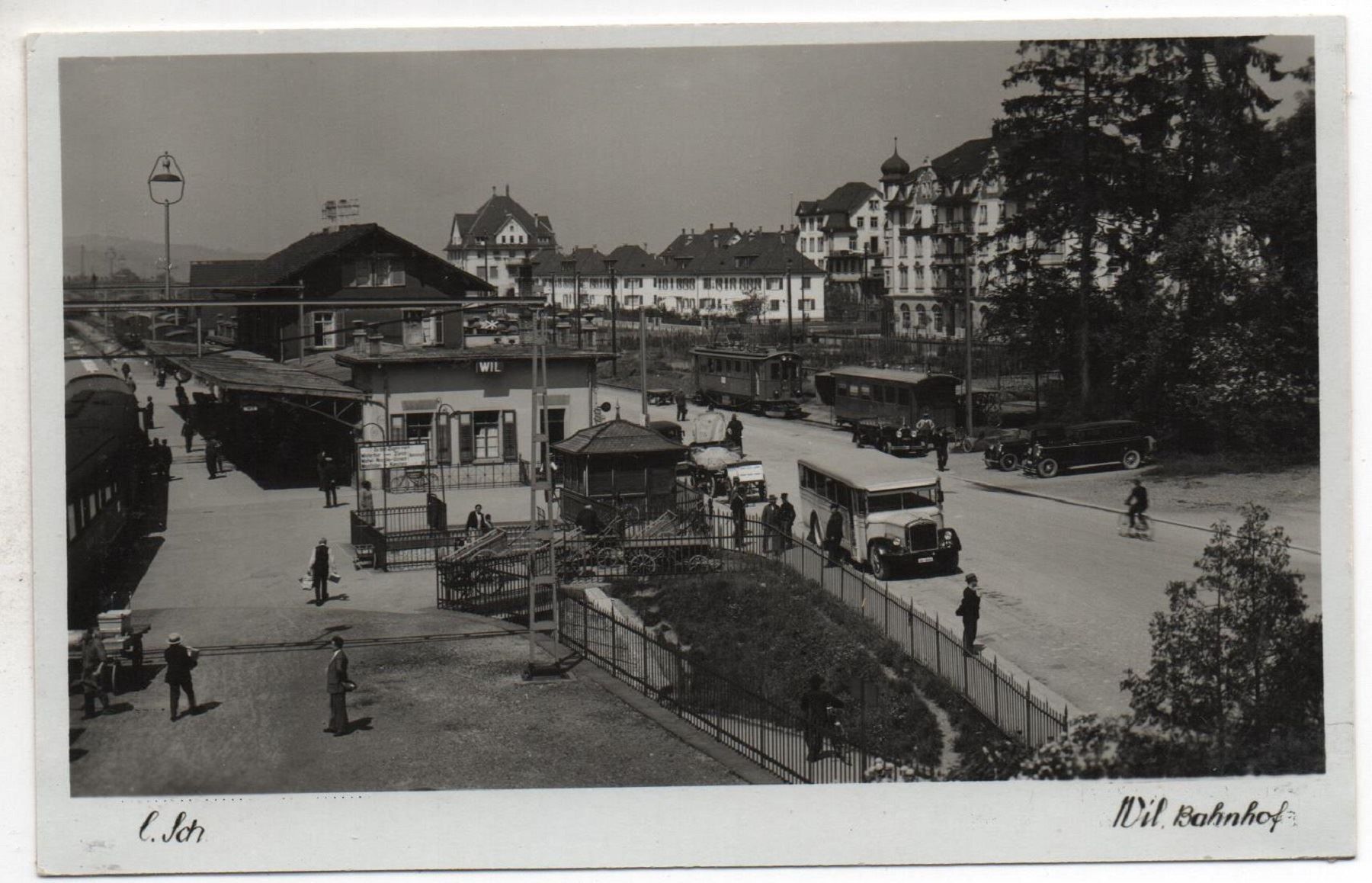 Cartes postales: WIL Bahnhof 1930, Bahn, Postauto – Neuf (Voir description) à Jona par philajona