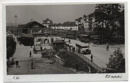 WIL Bahnhof 1930, Bahn, Postauto